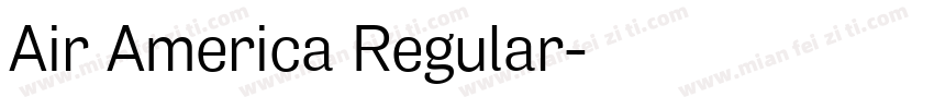 Air America Regular字体转换
